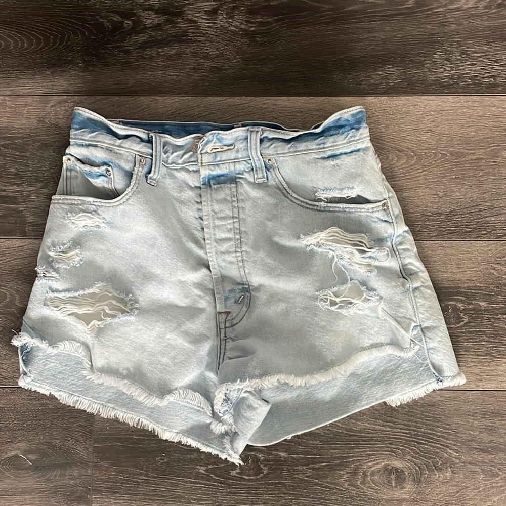High Waisted Abercrombie & Fitch Denim Shorts
